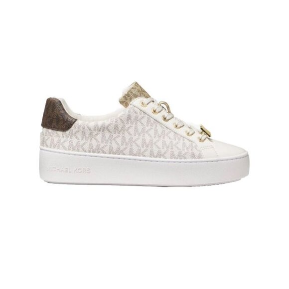 Michael Kors Women's Poppy Sneakers White - Picture 1 of 4